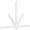 Ekena Millwork Kennewick Architectural Grade PVC Gable Bracket, 96"W x 60"H x 2"D x 4"F, 15/12 Pitch GBP096X60X0204KEN00 - alternate 1